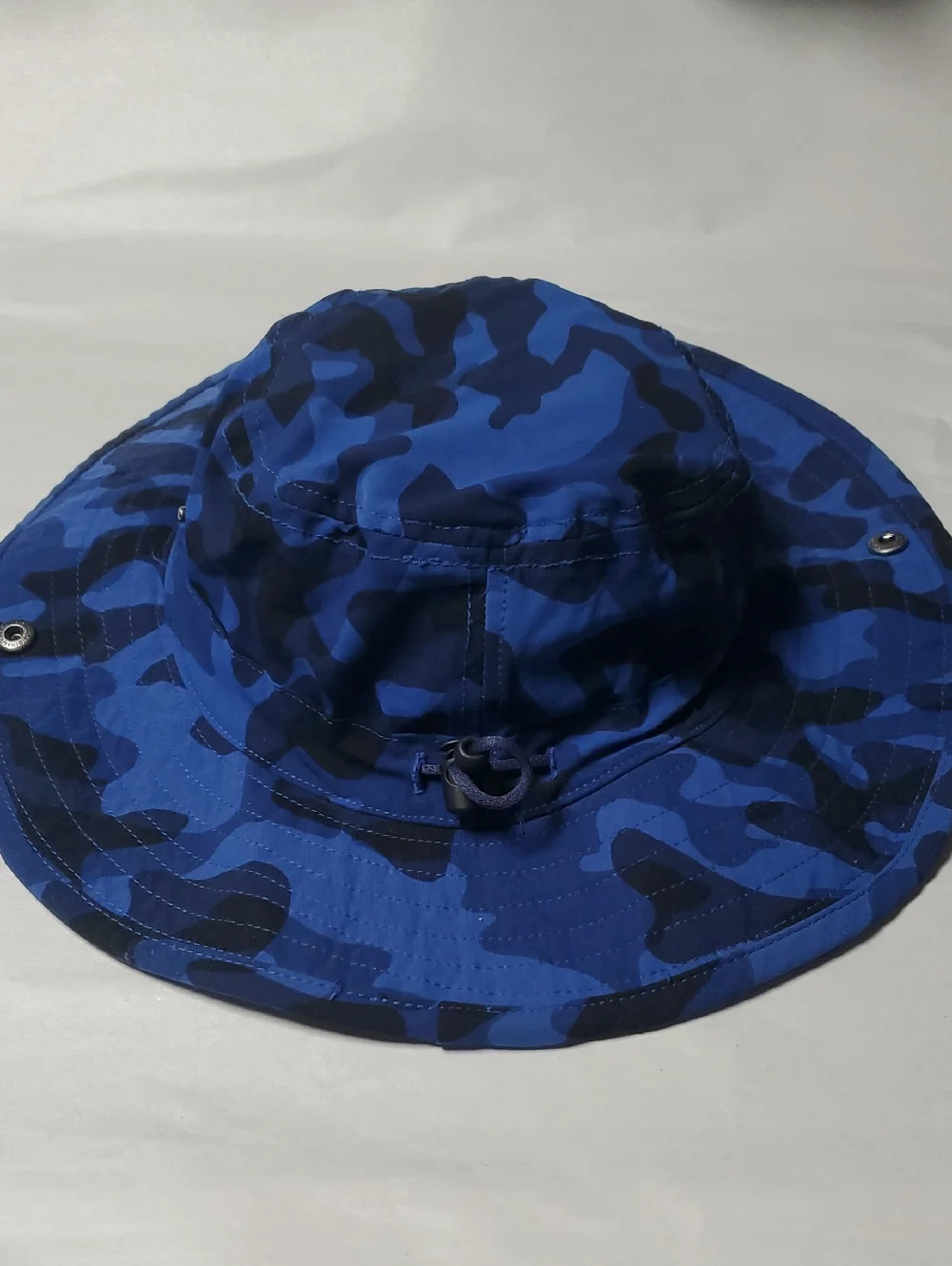 Hanna Andersson Kids Sun Hat Size Medium Blue Camo Outdoors Travel Vacation